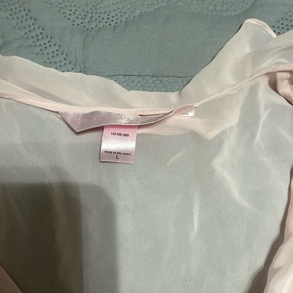 Victoria's Secret Sheer Pink Pajama Set - Picture 5 of 6